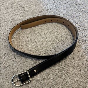 Kate Spade Classic Black Leather Belt